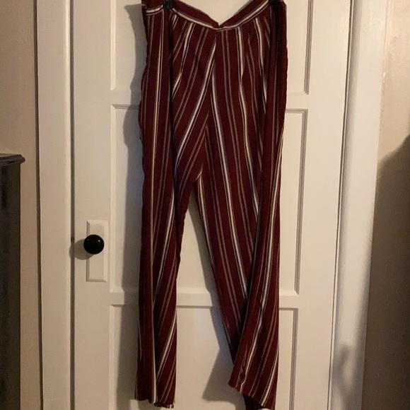 Red Striped Pants CLOSET CLEAR OUT - Picture 1 of 3